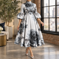 Gray Floral