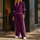Elodie Wide Leg Set - Purple