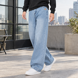 Samuel Wide-Leg Jeans - Light Blue