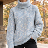 Ancel Turtleneck Sweater - Blue