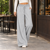 Angelique Wide Leg Pants - Light Gray