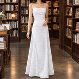 Arletta Jacquard Maxi Dress - White