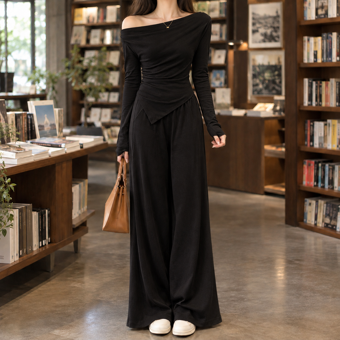 Zelda Wide-Leg Set - Black