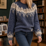 Gwendolyn Fair Isle Sweater - Blue