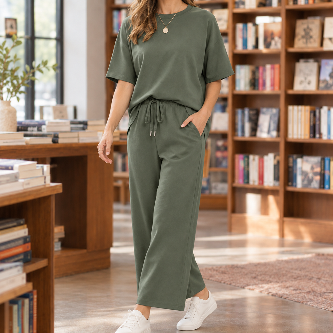 Pascaline Relaxed Set - Olive
