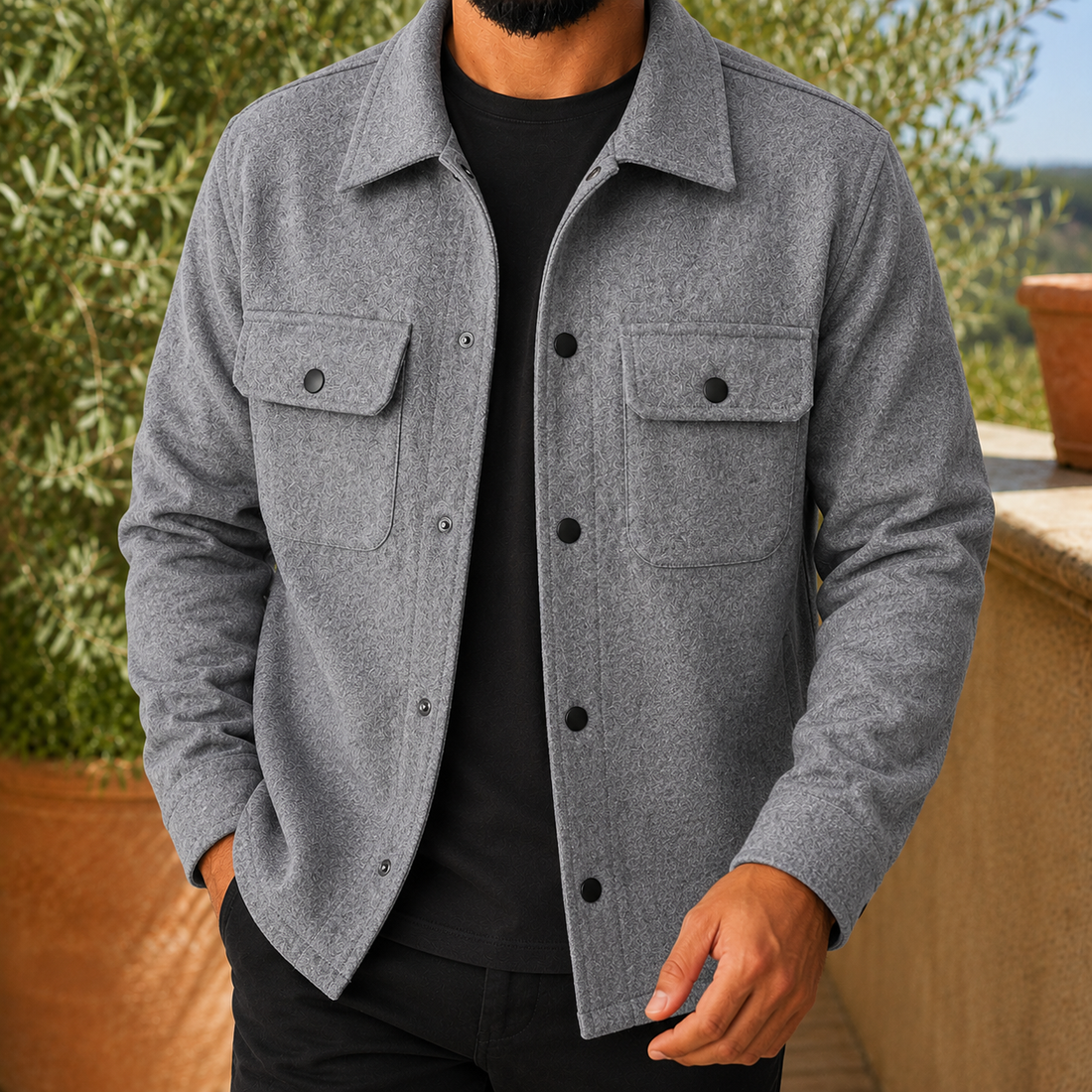 Marco Utility Jacket - Gray