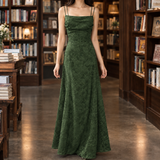 Arletta Jacquard Maxi Dress - Olive Green