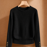 Sabina Ribbed Sweater - Black