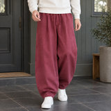 Remy Relaxed Harem Pants - Wine Red
