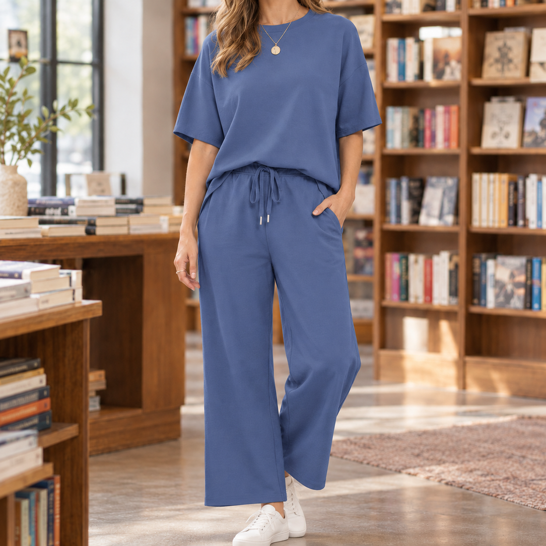 Pascaline Relaxed Set - Royal Blue