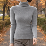 Maia Turtleneck Sweater - Gray