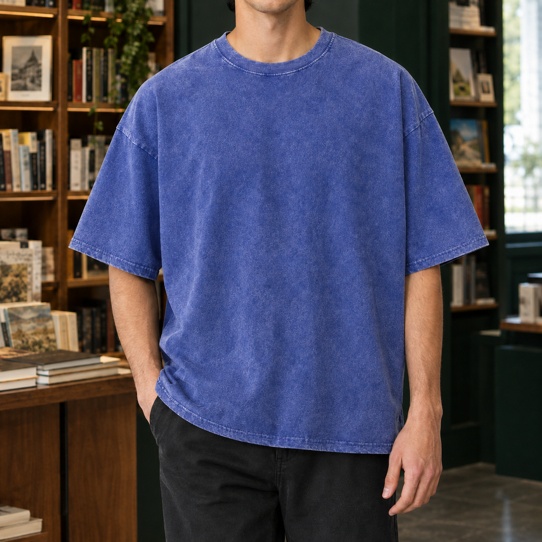 Blaise Oversized T-Shirt - Washed Blue