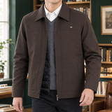 Lothaire Zip Jacket - Quilted -brown