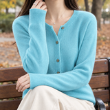 Selene Wool Cardigan - Lake Blue