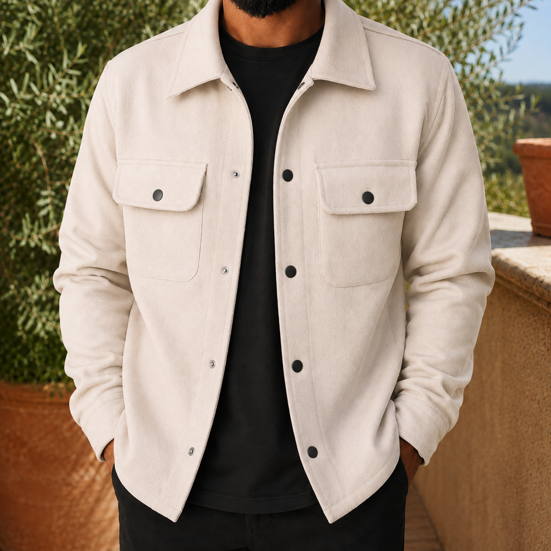 Marco Utility Jacket - Light Beige